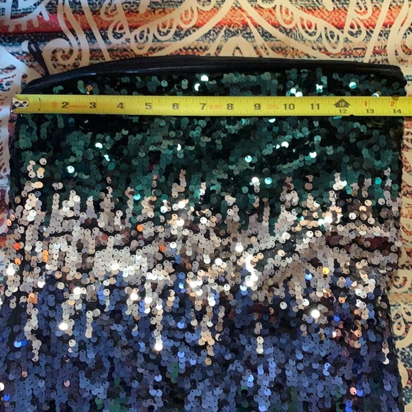 NWT Express Multicolored Sequin Strapless Mini Dress Cocktail Dress $108 - Picture 3 of 15